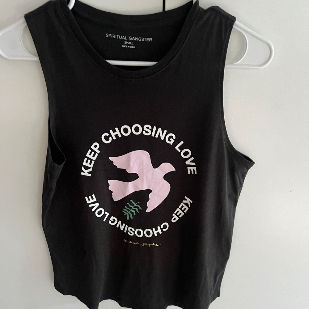 Spiritual Gangster "Keep Choosing Love" Tank- Women's Size Small - Picture 4 of 10